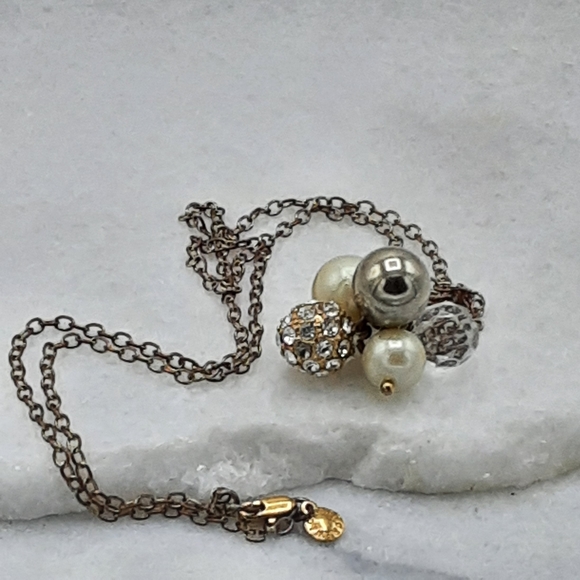 J. Crew Long Cluster Pearl Charm Necklace - Picture 5 of 9